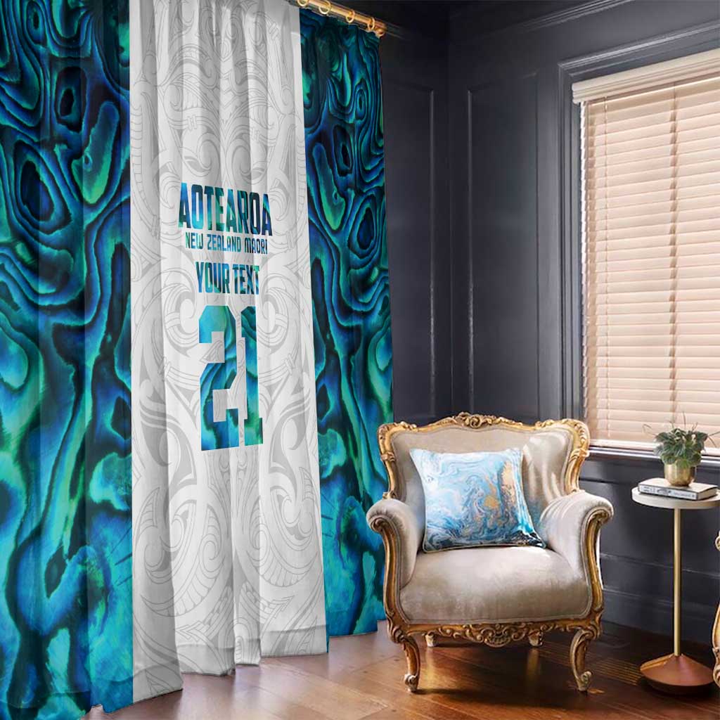Custom New Zealand Aotearoa Window Curtain Maori Paua Shell Indigenous - Aussie Hoodie