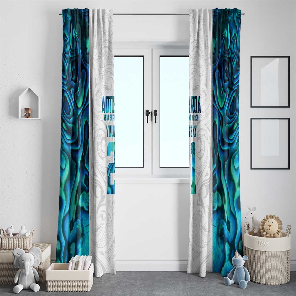 Custom New Zealand Aotearoa Window Curtain Maori Paua Shell Indigenous - Aussie Hoodie