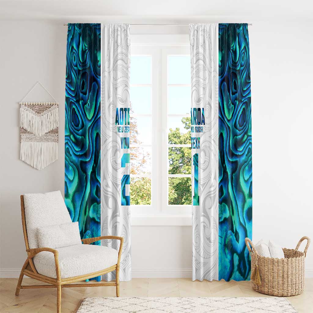 Custom New Zealand Aotearoa Window Curtain Maori Paua Shell Indigenous - Aussie Hoodie