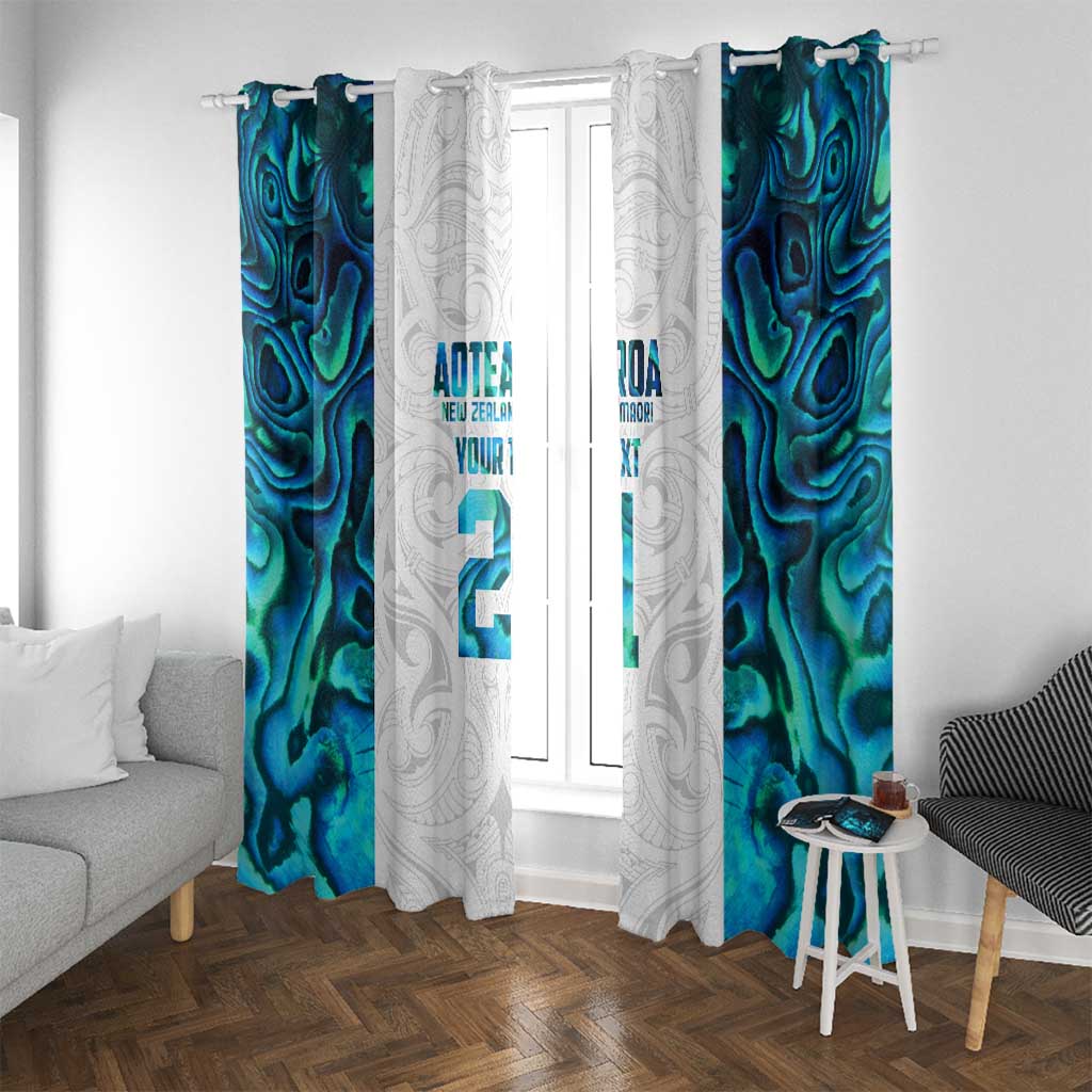 Custom New Zealand Aotearoa Window Curtain Maori Paua Shell Indigenous - Aussie Hoodie