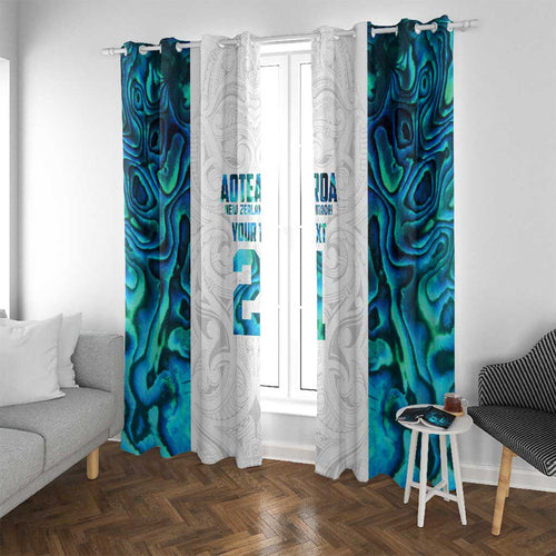 Custom New Zealand Aotearoa Window Curtain Maori Paua Shell Indigenous - Aussie Hoodie