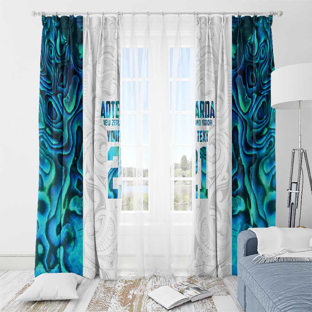 Custom New Zealand Aotearoa Window Curtain Maori Paua Shell Indigenous - Aussie Hoodie