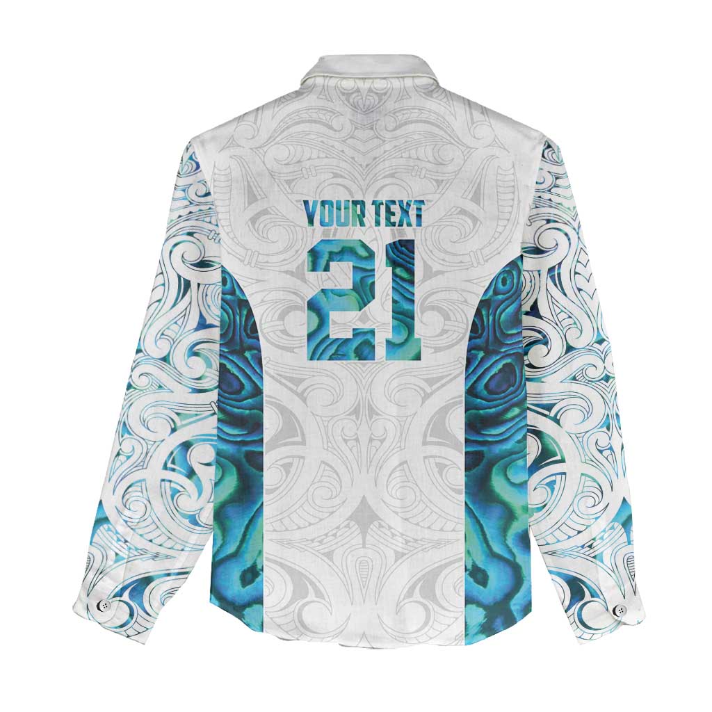 Custom New Zealand Aotearoa Women Casual Shirt Maori Paua Shell Indigenous - Aussie Hoodie