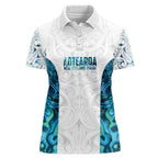 Custom New Zealand Aotearoa Women Polo Shirt Maori Paua Shell Indigenous - Aussie Hoodie