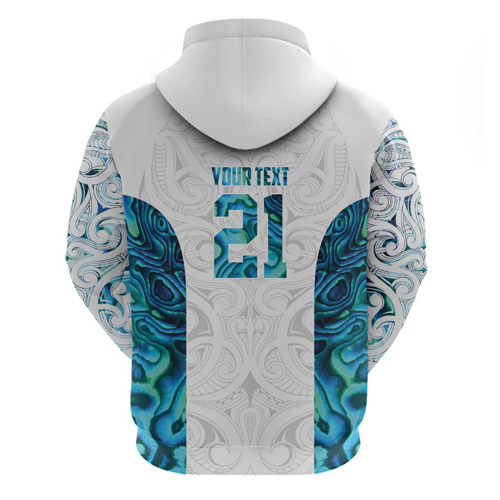 Custom New Zealand Aotearoa Zip Hoodie Maori Paua Shell Indigenous - Aussie Hoodie