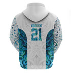 Custom New Zealand Aotearoa Zip Hoodie Maori Paua Shell Indigenous - Aussie Hoodie