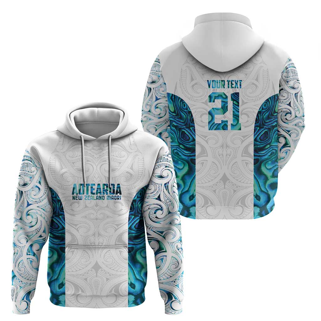 Custom New Zealand Aotearoa Zip Hoodie Maori Paua Shell Indigenous - Aussie Hoodie