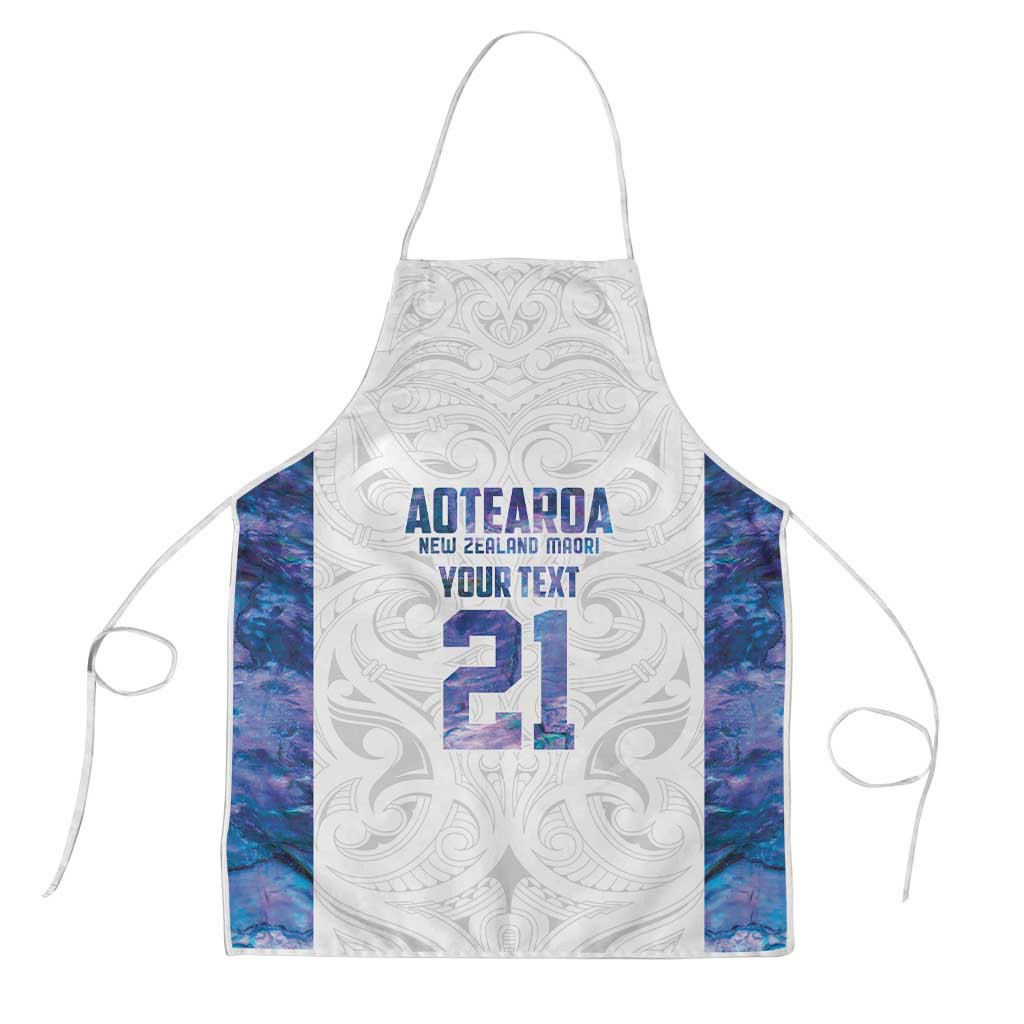 Custom New Zealand Aotearoa Apron Purple Maori Paua Shell Indigenous - Aussie Hoodie