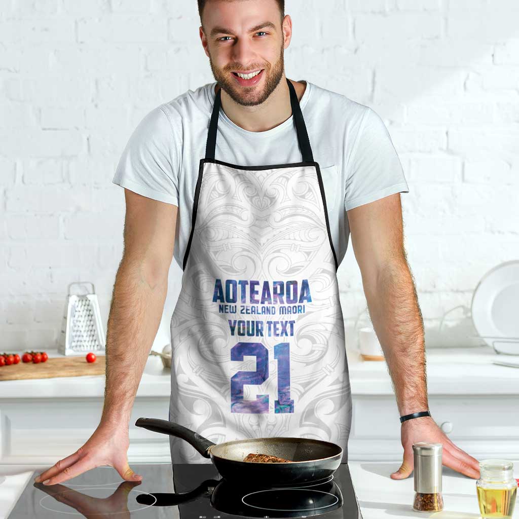 Custom New Zealand Aotearoa Apron Purple Maori Paua Shell Indigenous - Aussie Hoodie