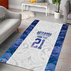 Custom New Zealand Aotearoa Area Rug Purple Maori Paua Shell Indigenous - Aussie Hoodie