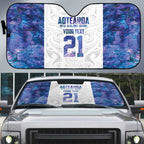 Custom New Zealand Aotearoa Auto Sun Shade Purple Maori Paua Shell Indigenous - Aussie Hoodie