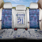 Custom New Zealand Aotearoa Back Car Seat Cover Purple Maori Paua Shell Indigenous - Aussie Hoodie