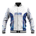 Custom New Zealand Aotearoa Baseball Jacket Purple Maori Paua Shell Indigenous - Aussie Hoodie