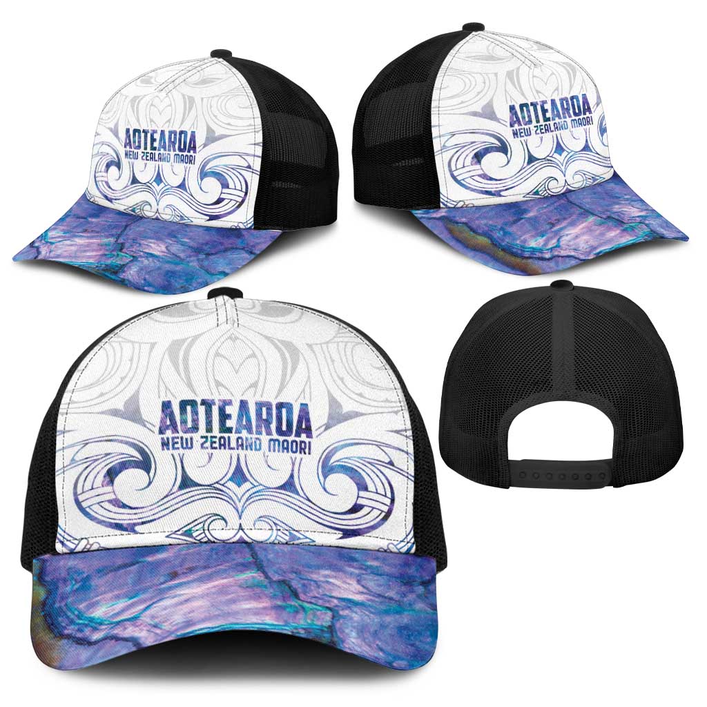 New Zealand Aotearoa Baseball Net Cap Purple Maori Papua Shell Indigenous - Aussie Hoodie