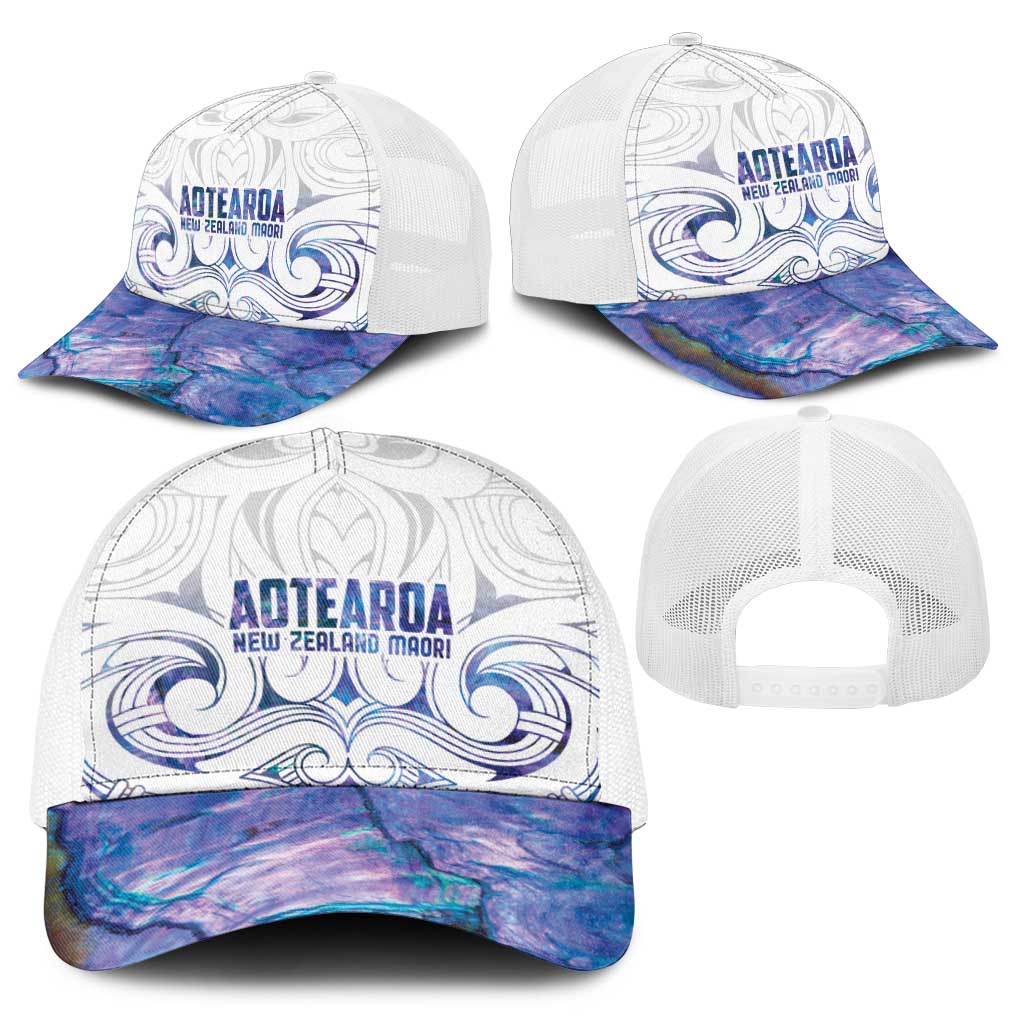 New Zealand Aotearoa Baseball Net Cap Purple Maori Papua Shell Indigenous - Aussie Hoodie