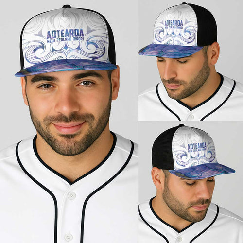New Zealand Aotearoa Baseball Net Cap Purple Maori Papua Shell Indigenous - Aussie Hoodie