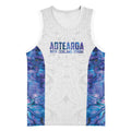 Custom New Zealand Aotearoa Basketball Jersey Purple Maori Paua Shell Indigenous - Aussie Hoodie