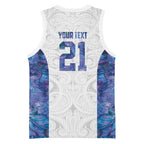 Custom New Zealand Aotearoa Basketball Jersey Purple Maori Paua Shell Indigenous - Aussie Hoodie
