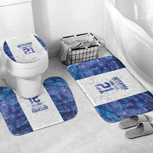 Custom New Zealand Aotearoa Bathroom Set Purple Maori Paua Shell Indigenous - Aussie Hoodie