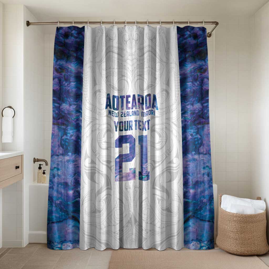 Custom New Zealand Aotearoa Bathroom Set Purple Maori Paua Shell Indigenous - Aussie Hoodie