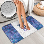 Custom New Zealand Aotearoa Bathroom Set Purple Maori Paua Shell Indigenous - Aussie Hoodie