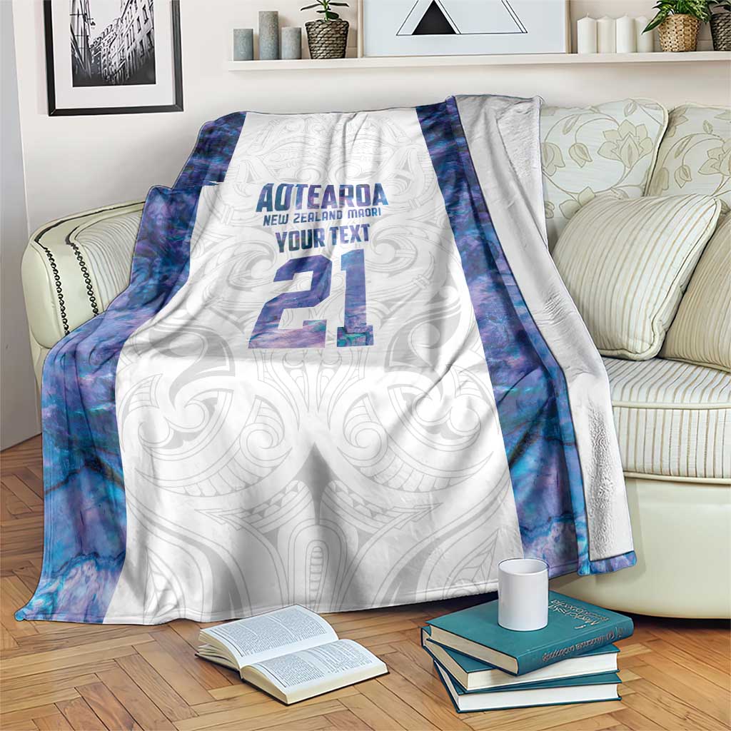Custom New Zealand Aotearoa Blanket Purple Maori Paua Shell Indigenous - Aussie Hoodie