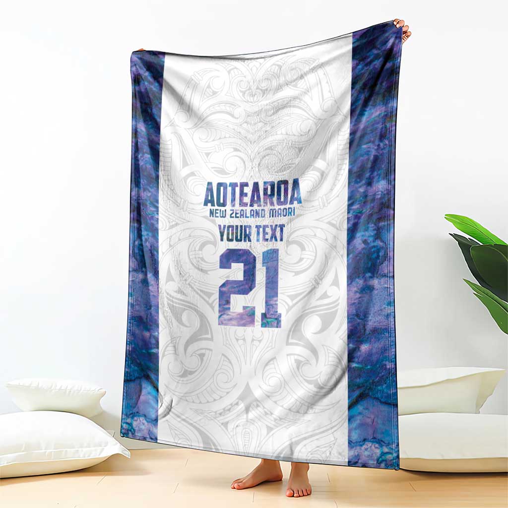 Custom New Zealand Aotearoa Blanket Purple Maori Paua Shell Indigenous - Aussie Hoodie