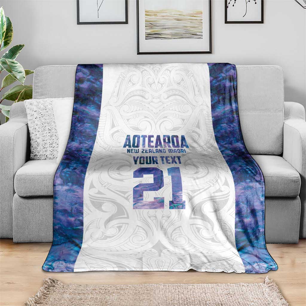 Custom New Zealand Aotearoa Blanket Purple Maori Paua Shell Indigenous - Aussie Hoodie