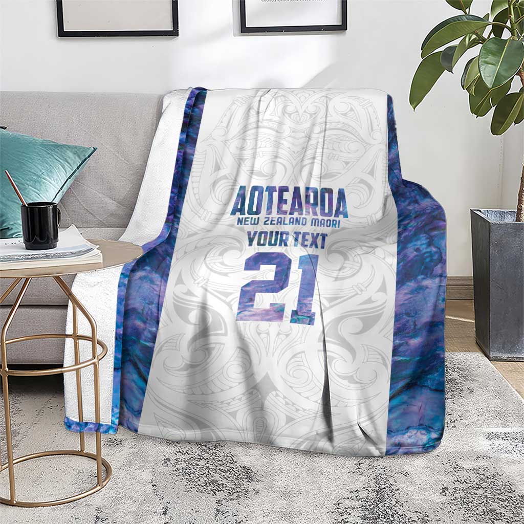 Custom New Zealand Aotearoa Blanket Purple Maori Paua Shell Indigenous - Aussie Hoodie