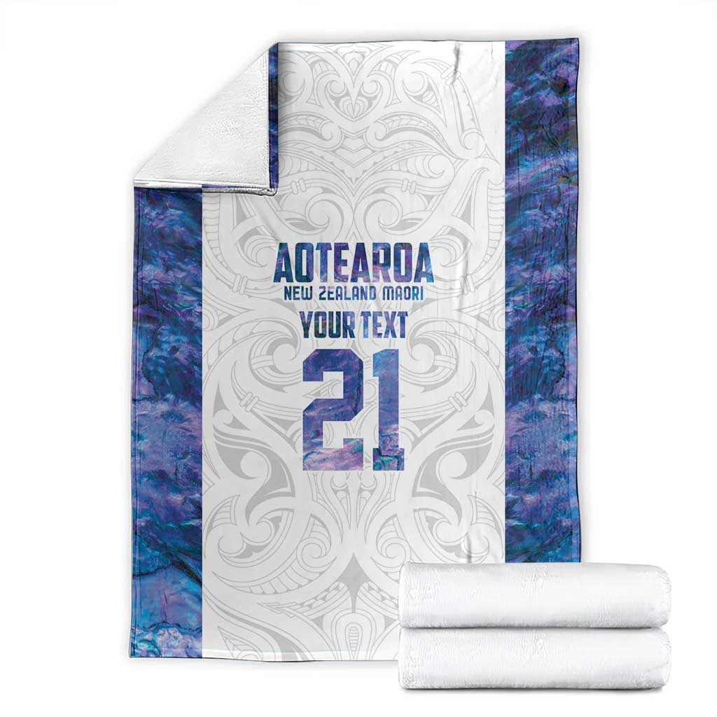 Custom New Zealand Aotearoa Blanket Purple Maori Paua Shell Indigenous - Aussie Hoodie
