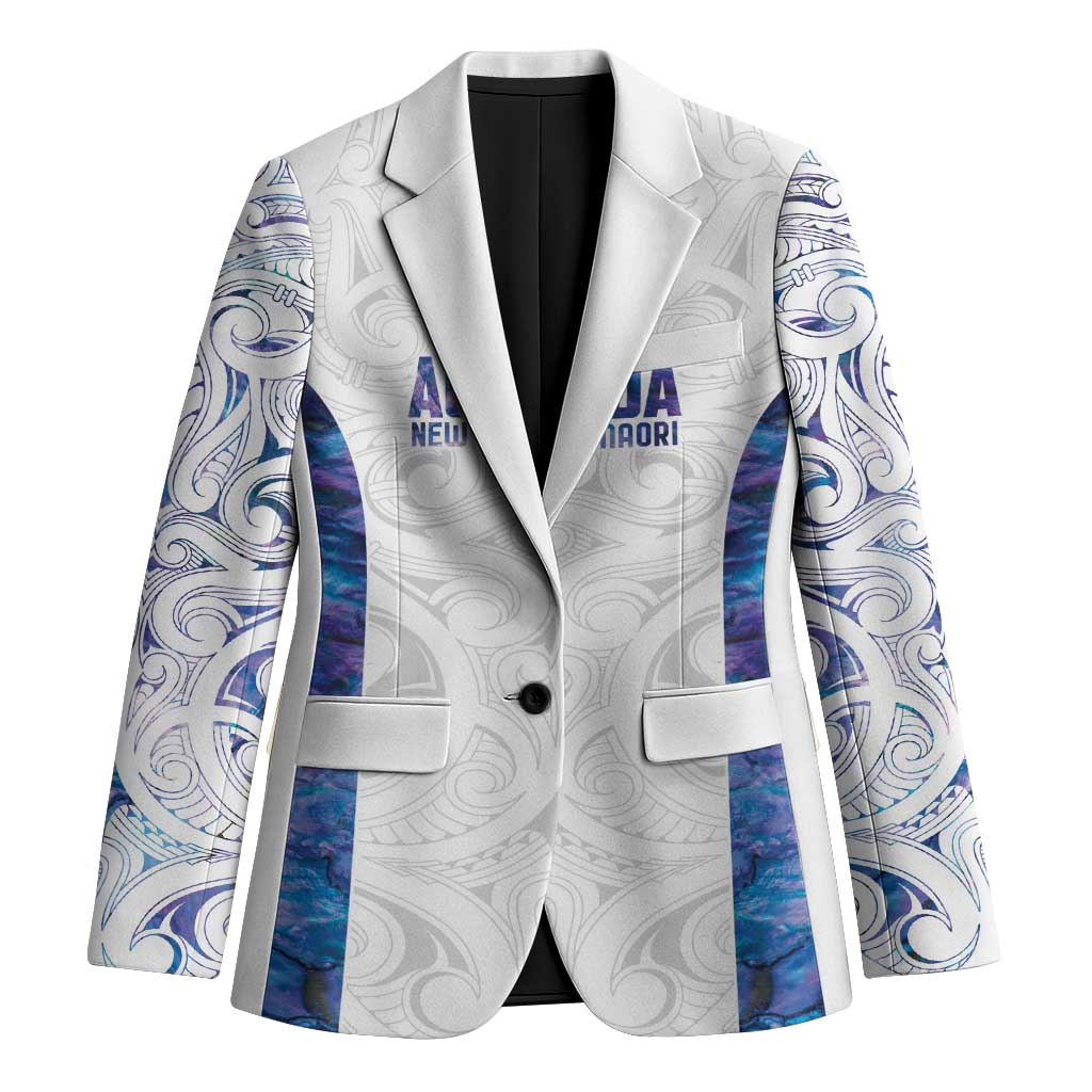 Custom New Zealand Aotearoa Blazer Purple Maori Paua Shell Indigenous - Aussie Hoodie