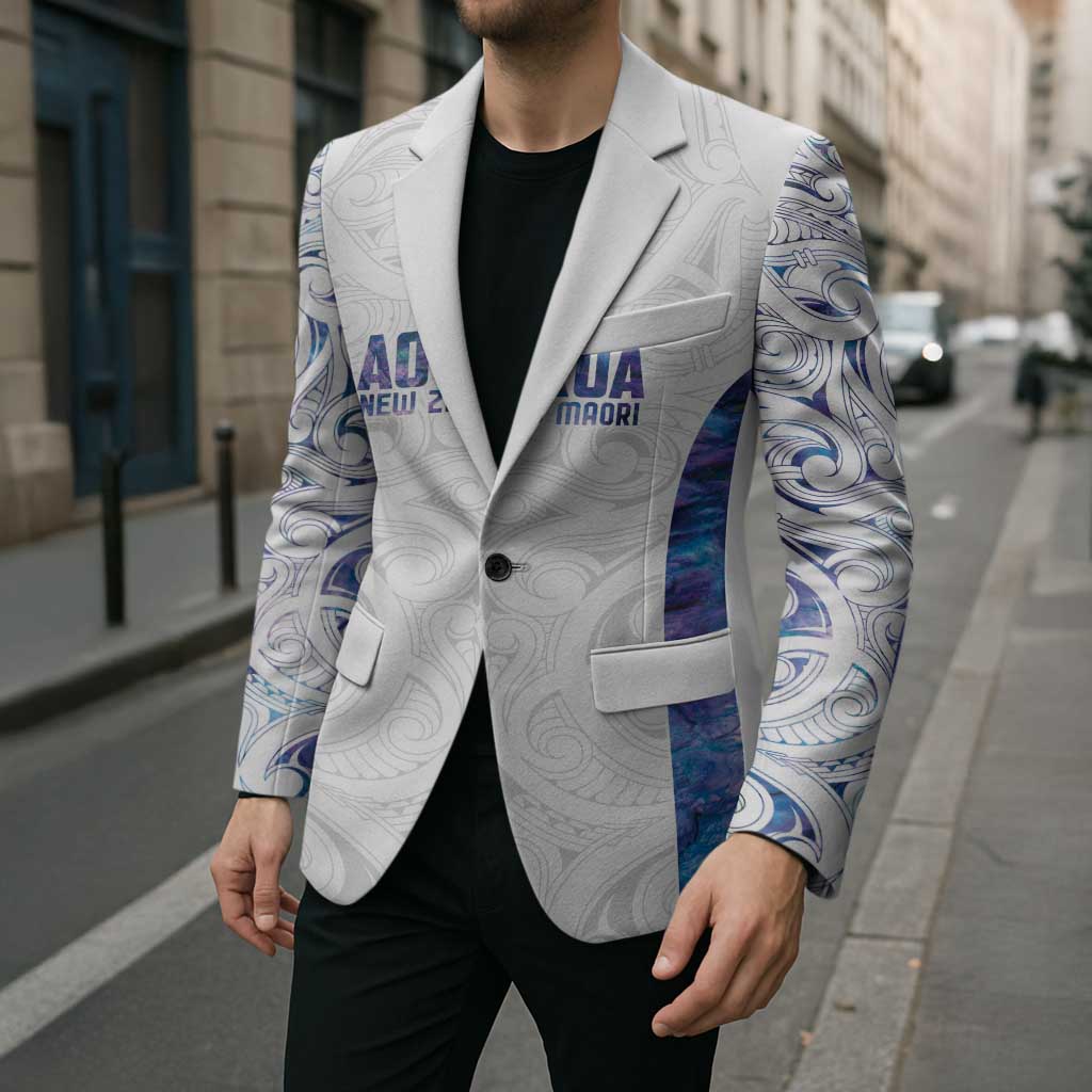 Custom New Zealand Aotearoa Blazer Purple Maori Paua Shell Indigenous - Aussie Hoodie