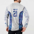 Custom New Zealand Aotearoa Button Sweatshirt Purple Maori Paua Shell Indigenous - Aussie Hoodie