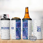 Custom New Zealand Aotearoa 4 in 1 Can Cooler Tumbler Purple Maori Paua Shell Indigenous - Aussie Hoodie