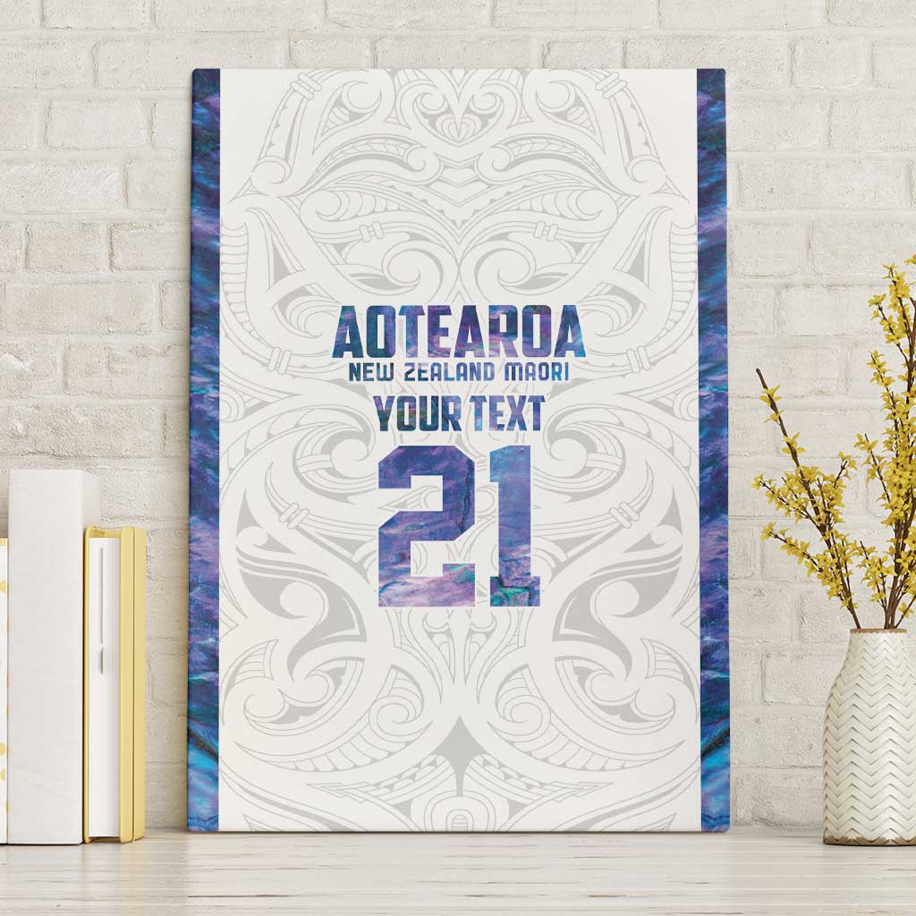 Custom New Zealand Aotearoa Canvas Wall Art Purple Maori Paua Shell Indigenous - Aussie Hoodie