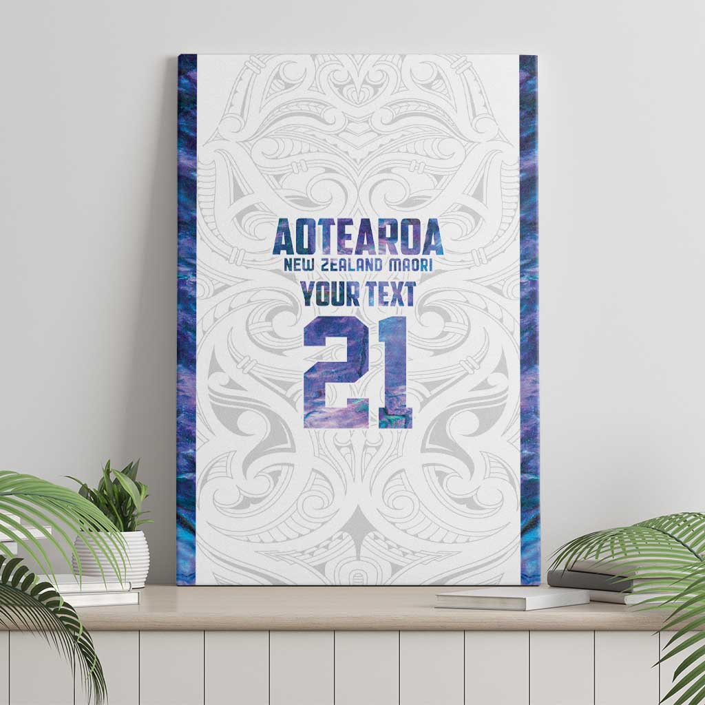 Custom New Zealand Aotearoa Canvas Wall Art Purple Maori Paua Shell Indigenous - Aussie Hoodie