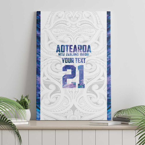 Custom New Zealand Aotearoa Canvas Wall Art Purple Maori Paua Shell Indigenous - Aussie Hoodie