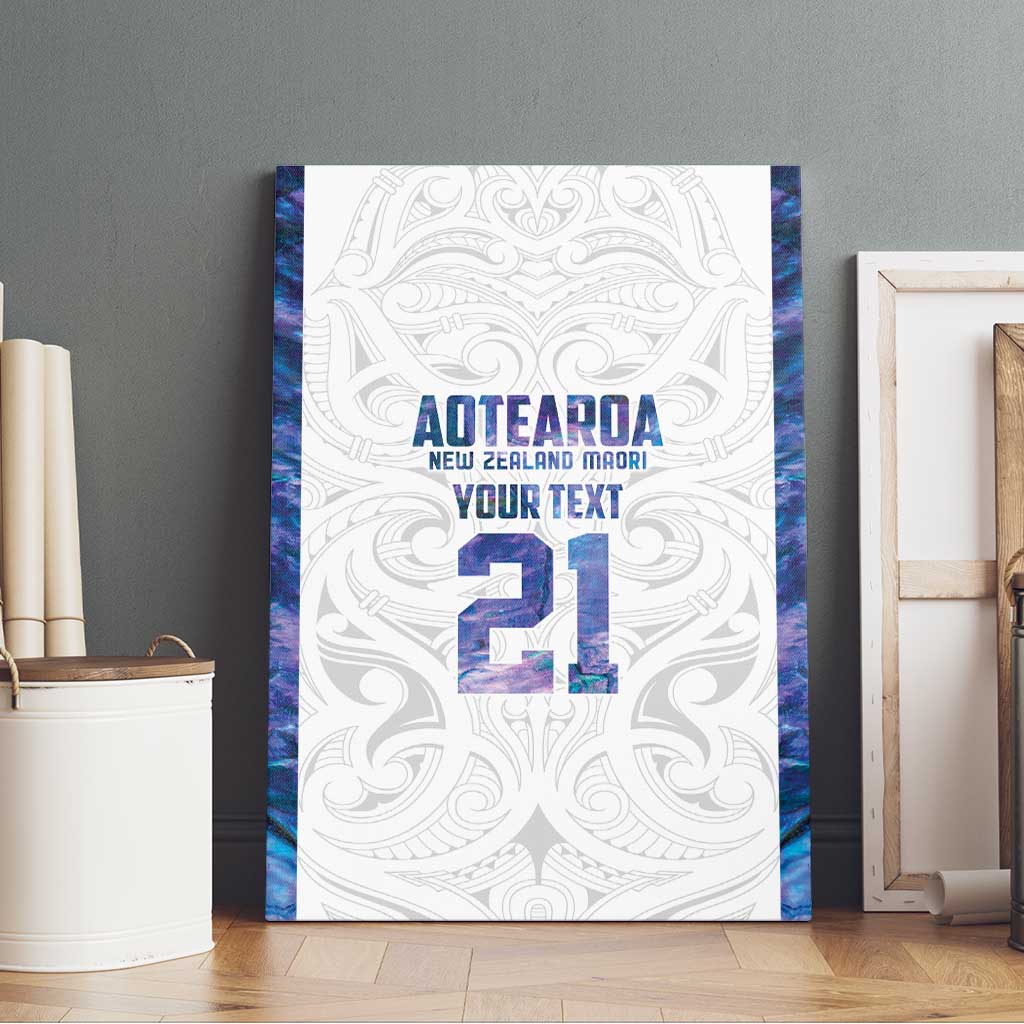 Custom New Zealand Aotearoa Canvas Wall Art Purple Maori Paua Shell Indigenous - Aussie Hoodie