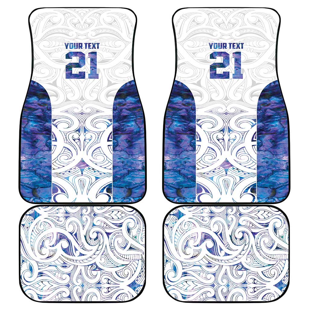 Custom New Zealand Aotearoa Car Mats Purple Maori Paua Shell Indigenous - Aussie Hoodie