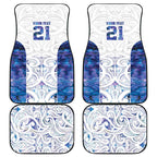 Custom New Zealand Aotearoa Car Mats Purple Maori Paua Shell Indigenous - Aussie Hoodie