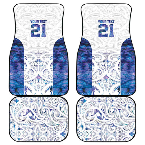 Custom New Zealand Aotearoa Car Mats Purple Maori Paua Shell Indigenous - Aussie Hoodie