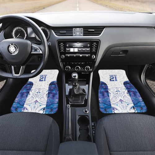 Custom New Zealand Aotearoa Car Mats Purple Maori Paua Shell Indigenous - Aussie Hoodie