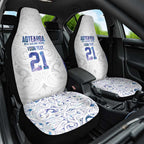 Custom New Zealand Aotearoa Car Seat Cover Purple Maori Paua Shell Indigenous - Aussie Hoodie