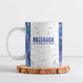 Custom New Zealand Aotearoa Ceramic Mug Purple Maori Paua Shell Indigenous - Aussie Hoodie