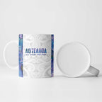 Custom New Zealand Aotearoa Ceramic Mug Purple Maori Paua Shell Indigenous - Aussie Hoodie