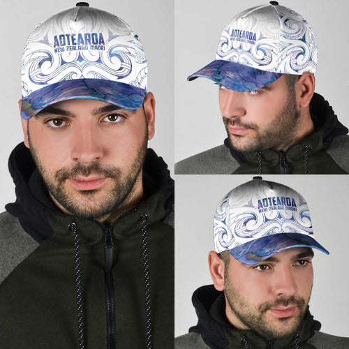 New Zealand Aotearoa Classic Cap Purple Maori Papua Shell Indigenous - Aussie Hoodie