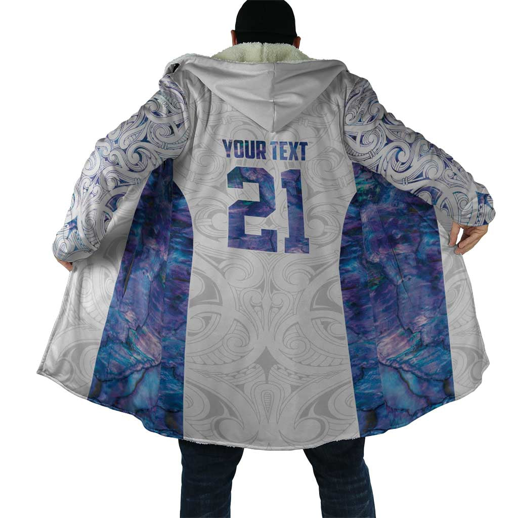 Custom New Zealand Aotearoa Cloak Purple Maori Paua Shell Indigenous - Aussie Hoodie