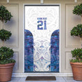 Custom New Zealand Aotearoa Door Cover Purple Maori Paua Shell Indigenous - Aussie Hoodie