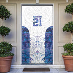 Custom New Zealand Aotearoa Door Cover Purple Maori Paua Shell Indigenous - Aussie Hoodie