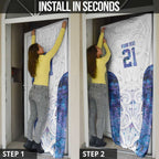 Custom New Zealand Aotearoa Door Cover Purple Maori Paua Shell Indigenous - Aussie Hoodie